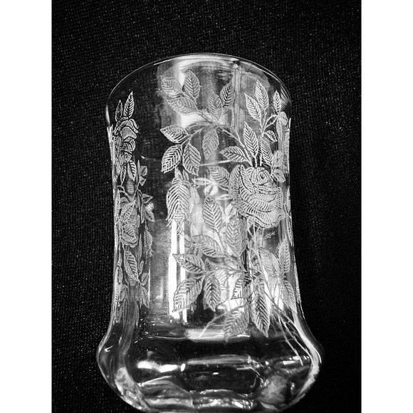 Set of 6 Tiffin-Franciscan Iced Tea Goblets Rose Etching TIF13 15088 Stem 5.25in - Picture 13 of 13